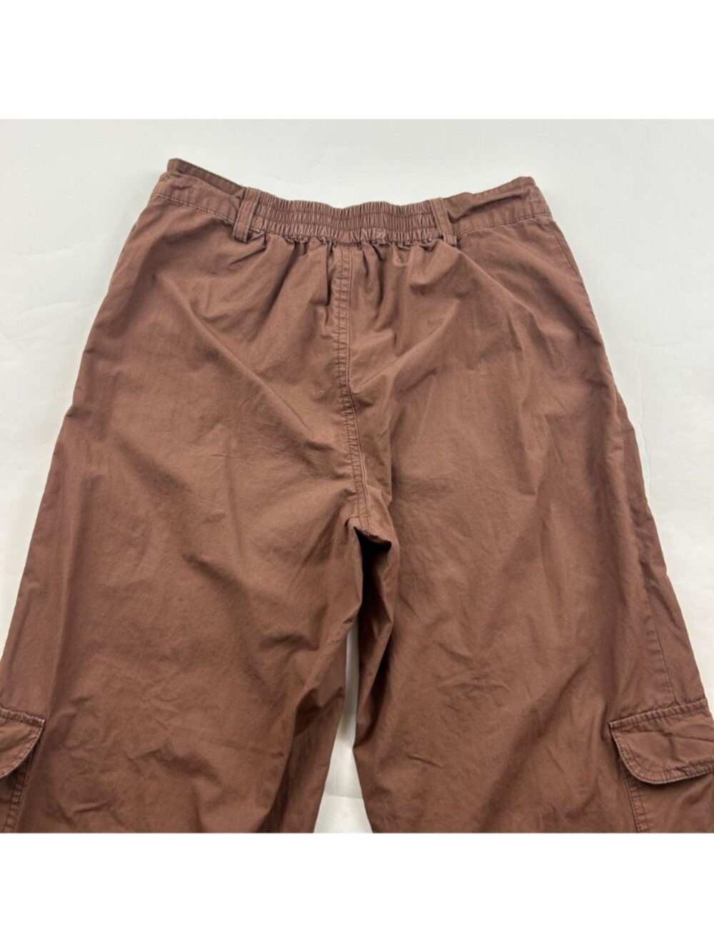 WIld Fable Brown Poplin Canvas High Rise Wide Leg Cargo Pant XS - Picture 6 of 6